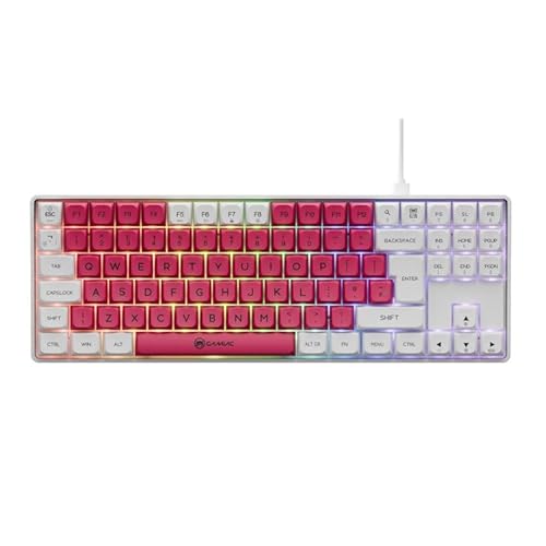 Gamiac TKL90G Gaming Keyboard Kailh Blue - White/Red (Uk)-image
