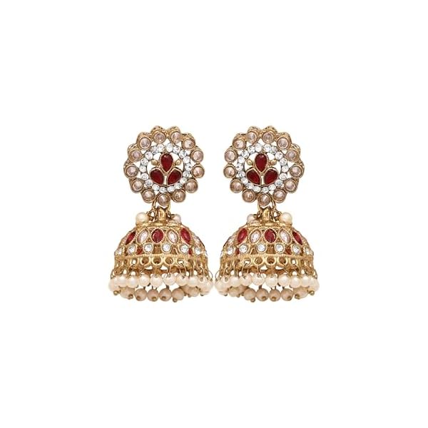 SAIYONI Jewelry | Bridal Reverse AD Necklace | Traditional Indian necklace | Designer bridal jewelry | Fashion Jewelry for Brides | Gift For Her - Image 5