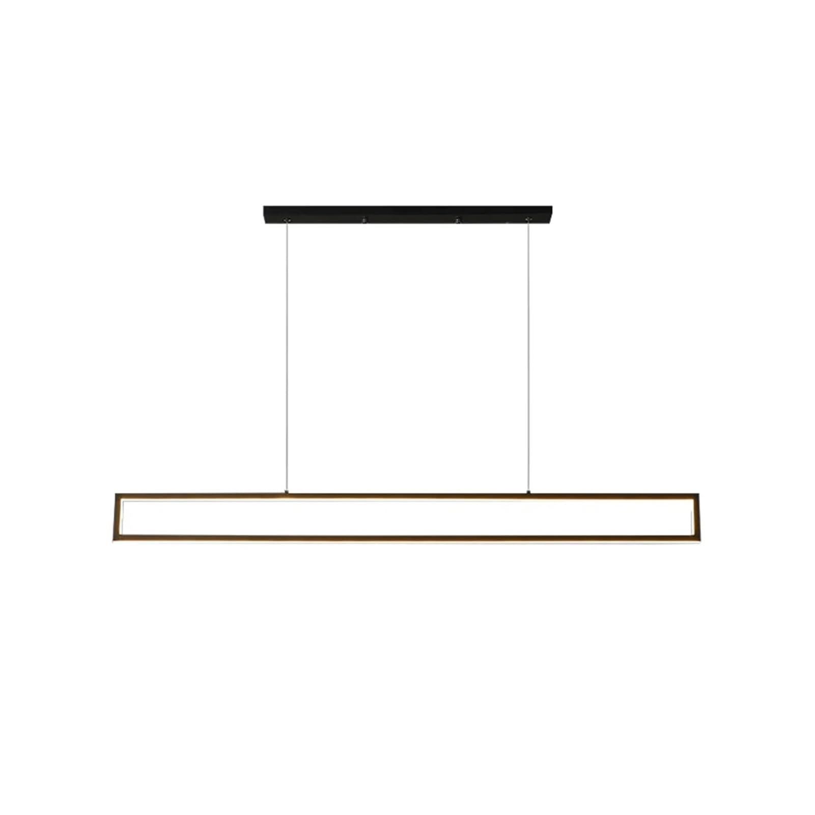 HUAYUSEDF Stylish Rectangle Pendant Lamp Chandelier Hanging Lighting Ceiling Fixture for Dining Room Kitchen Living Office Bar Indoor