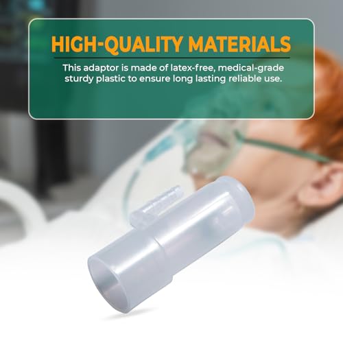 Image of Bistras Oxygen Adapter Enrichment Port Connector fits CPAP Tubing Hose Model 1642 (1)