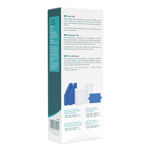 Sillar 10 synthetischen Staubsaugerbeuteln und Filtern Set – Kompatibel mit Thomas | Ersatzsatz von Thomas AQUA+, PET&FAMILY, CYCLOON HYBRID, PERFECT AIR, TWIN