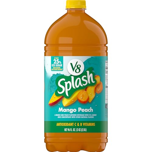 Image of V8 Splash Mango Peach Flavored Juice Beverage, 96 FL OZ Bottle