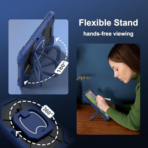 Protection iPad 10 robuste avec support rotatif pour un usage nomade et familial