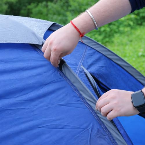 Image of 2 Person Camping Tent Water Resistant UV Protection Wind Ready Portable Dome Tent for Camping Hiking Trekking Festivals ET1102 Navy Blue