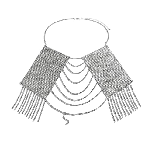 Cadena de sujetador con borlas estilo boho festival para mujeres