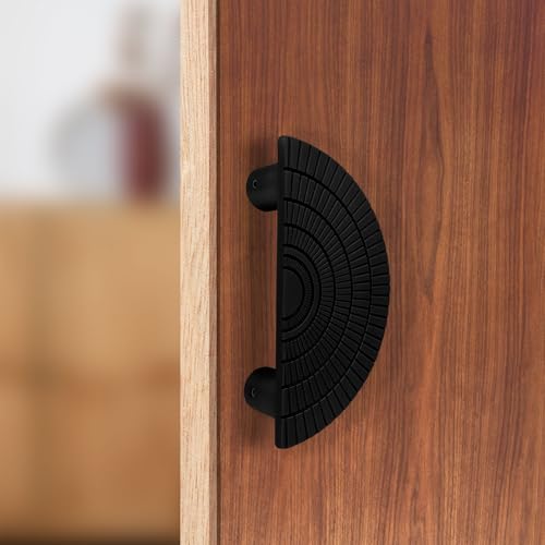 Image of VOLO Main Door Handle - Heavy Duty Pull Handle for Wooden & Glass Doors in Home, Office & Hotel Use (Model: S-626) - Pack of 1 Set (Black - 96MM)