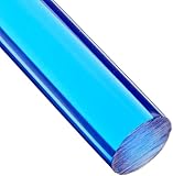 Acrylic Round Rod, Translucent Blue, 1/2