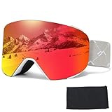 【Compatibilidad universal】Nuestras Gafas Esqui magnéticas cuentan con una correa elástica ancha y extraíble y un refuerzo de silicona de triple capa para una fijación segura a todo tipo de cascos. Ofrecen comodidad durante todo el día, lo que las hace ideales tanto para esquiar como para actividades de ocio, y son compatibles con todos los cascos