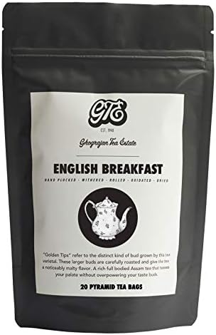English Breakfast Tea Bags - Fresh 2019 Harvest - 20 Pyramid Tea Bags - Directly Shipped from our Family-Owned Estate in Assam, India - Morning Breakfast Tea