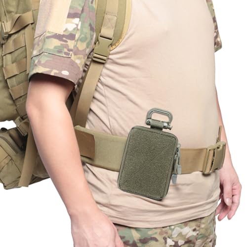 TYFGRT Mini Bolsa Táctica De 2 Uds, Pequeña Bolsa De Almacenamiento, Bolsa De Almacenamiento Médico, Pequeña Bolsa De Herramientas para Exteriores, Riñonera Colgante para Hombre, Billetera Táctica - imagen 5