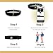 Upgraving Digital Business Card Wristband - Tap to Share NFC Tag & QR Code - Compatible with iPhone & Android- No App or Subscription Required (Black)