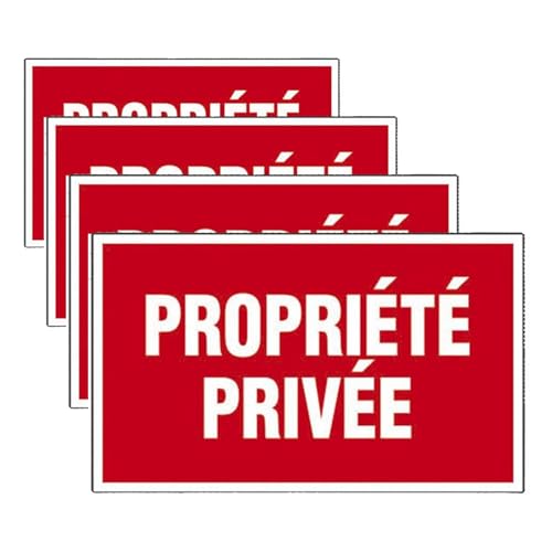 Panneau Propriété privée rigide 330x200mm plastique résistant 4160481