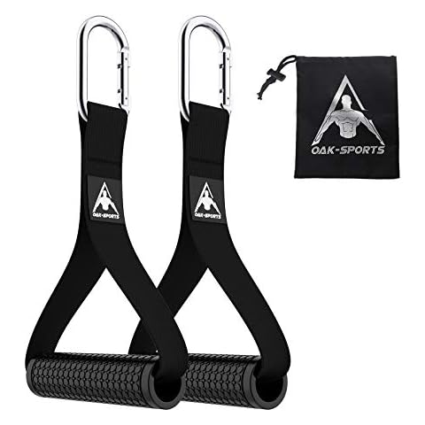 Heavy Duty Exercise Handles for Cables Machine Attachments(Set of 2),Upgrade Resistance Band Handle,Replacement Fitness Equipment for Pilates,Yoga,Strength Trainer（with Carabiner） Cover