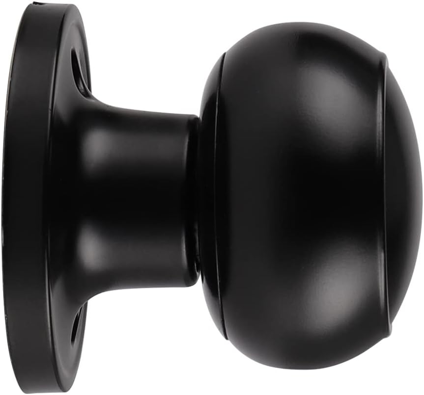 Probrico Dummy Door Handles 10 Pack, Interior Closet French Door Knobs Black Finish, Dummy Door Pulls