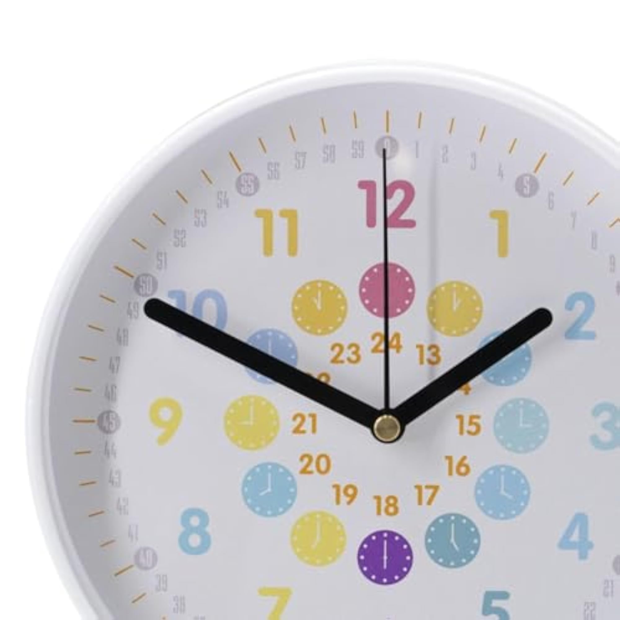 Decorative Non-Ticking Clock, Minimalist Design