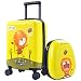 Kids Carry On Spinner Luggage, Hard Shell Travel Upright Rolling Suitcase Boys
