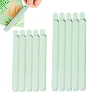 Gekamoyue 10 Stück Verschlussclips, 15cm 12cm Tüten Verschluss Clips, Wiederverwendbar Tütenclips für Tüten, Gefrierbeutel, Snacks, Nüsse, Kaffee (Grün)