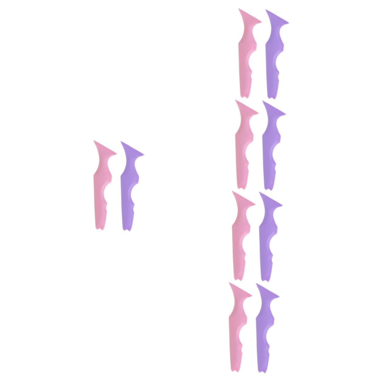 Ipetboom 10pezzi Stencil Per Eyeliner Silicone Strumento Di Makeup Per Labbra e Occhi Facile Da Usare e Portatile Per Principianti e Professionisti