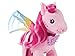 Mattel Barbie A Touch of Magic Stuffed Animals, Walk & Flutter Pegasus Plush Toy, 11-inch Walking Plushie with Hair Accessories & Sound Feature