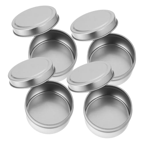 FUNNETOYU 4piezas Tarros De Metálicos Vacíos Para Recipientes Aromáticos Tapa Para Almacenamiento De Especias y Decoración Del