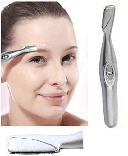 Stainless Steel Bio Eyebrow Razor for Women, Silver 1 Pieces - Image 2