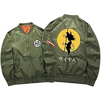 WANHONGYUE Dragon Ball Anime Chaqueta Bomber Jacket para Hombre