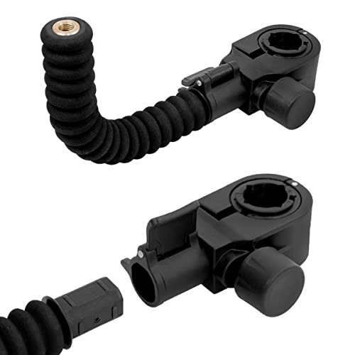 Generic Delphin ATOMA Bend 10 x10cm(23cm) Eva Rutenablage Rutenhalter für Ø D25/30/36mm