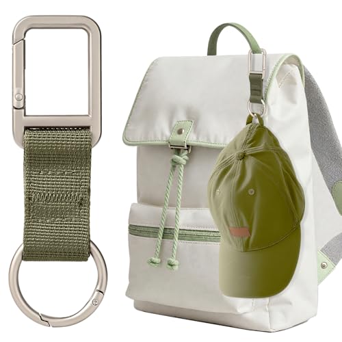 Niveaya Hat Clip for Travel, Suitable for Baseball, Snapback, and Ponytail Caps. Cap Hat for Vacation Beach Cruise Essentials. Army Green