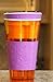 Snackeez Travel Cup Snack Drink in One Container Orange/Purple