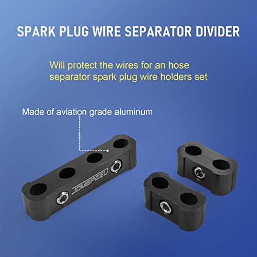 Jdmspeed ENGINE SPARK PLUG WIRE SEPARATOR DIVIDER 8Mm 9Mm 10Mm Black 12Pcs Replacement thumb #3