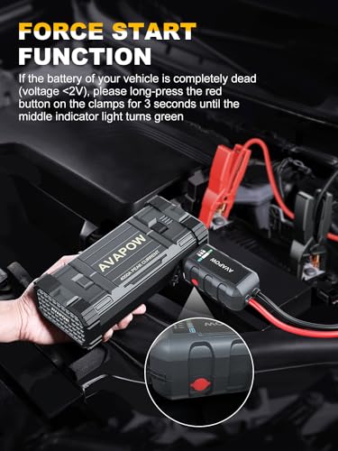 Avapow A58 Car Jump Starter, 4000A Peak Battery thumb #1