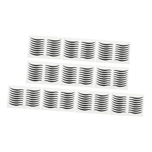 Beaupretty 80 pares de etiquetas de delineador para ojos