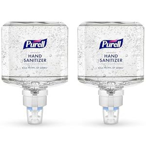 PURELL Advanced Hand Sanitizer Gel, Clean Scent, 1200 mL Refill for PURELL ES8 Automatic Hand Sanitizer Dispenser (Pack of 2) – 7763-02