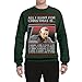 Wild Bobby All I Want for Christmas Is 55 Burgers 55 Fries 55 Tacos 55 Pies, Funny Viral I Think Tim TV Show Gen Z Alpha Ugly Christmas Sweater Unisex Crewneck Sweatshirt Forest Green X-Large