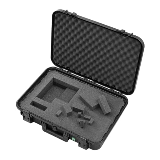 TOMcase ECO90 Schutzkoffer 52x35x12,5 cm schwarz - Hardcase aus recyceltem Kunststoff - Koffer wasserdicht stoßfest - nachhaltiger Transportkoffer mit Schaumstoff Inlay für Kamera Werkzeug Drohne