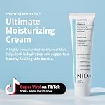 NIDA Youthful Crème hydratante ultime FormulaTM avec Centella Asiatica, Niacinamide, acide hyaluronique, collagène pour rides, lignes fines, taches foncées, peau sèche, rougeur, 3.38 C'est le cas. 100ml