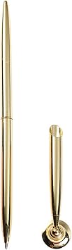 Guest Pen and Pen Stand Round Pen Holder Signing Pen Set Metal Pen Attached to Desk Pen Base Stands for Wedding Office Pens Ballpoint Pens Set Metal Ballpoint Pen Attached Base Stand Desk