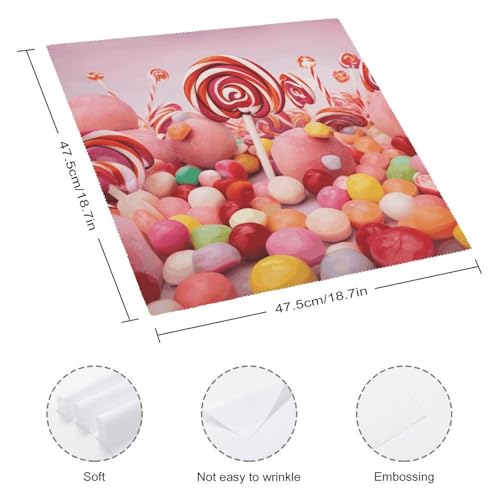 Servilletas de Tela Sweet Candy de 18.7 x 18.7 pulgadas miniatura 2