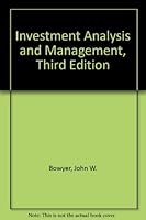 Investment Analysis and Management, Third Edition B0020B2PKK Book Cover