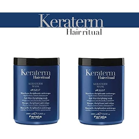 2 x Keraterm - Anti-Frizz-Maske - 1000 ml - Fanola Cover