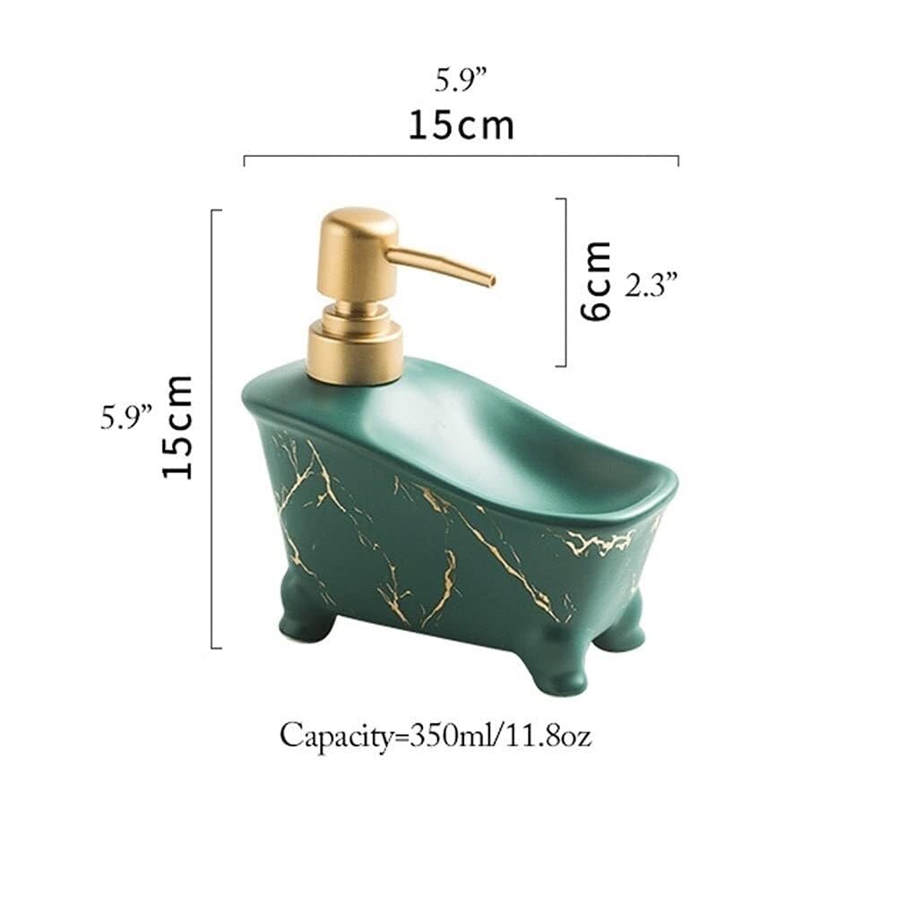 Dispensador de jabón dispensador de jabón de cerámica, botella de bomba antioxidante, loción creativa que se puede utilizar para decoración de nuevos artículos esenciales para el hogar