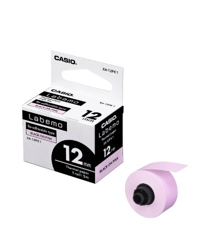 Casio Ruban d'étiquetage XA-12PK1 pour identifier vos dossiers suspendus