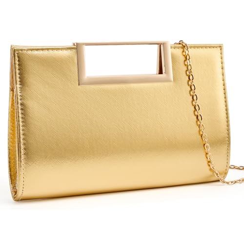 Image of Gurina Evening Clutch Purses for Women Formal Party Clutch Bags Cocktail Prom Fashion PU Leather Shoulder Handbags