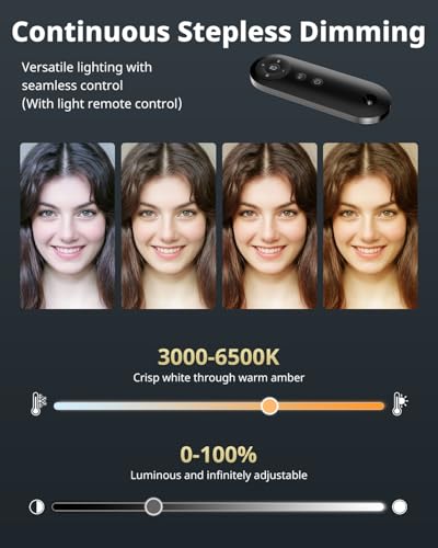 UBeesize 12\" Ring Light with 62\" Tripod Stand, Professional Big Ring Light with Phone Holder and Remote, Full Screen Lighting for Makeup, Live Stream, YouTube, Video Recording, Photography
