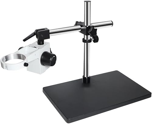 Miniatura 3 de Kit de accesorios para microscopio 3.5X-90X simulocal Trinocular estéreo Microscopio con soporte de brazo doble ajustable de 360 soportes