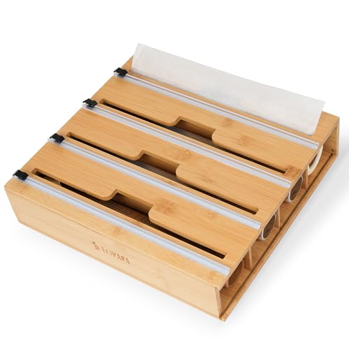 ELIVARA 4-in-1 Bamboo Wrap Organizer