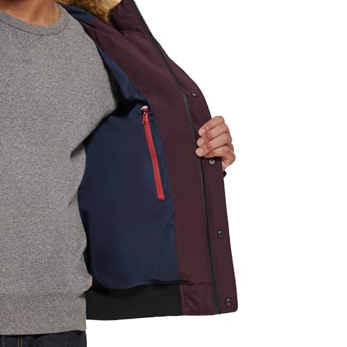 Image of Tommy Hilfiger Men's Arctic Cloth Quilted Snorkel Bomber Jacket (Standard and Big & Tall)