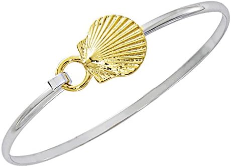 Cape Cod Jewelry-CCJ Scallop Shell Bracelet Latch Cuff