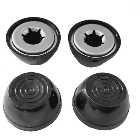 Quadrapoint Hub Cap for Popular Red Wagon Brand Plastic & Folding Wagons 7/16" Black (NOT for Wood or Steel Wagons) (Black) Cover