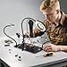 NOEVSBIG Helping Hands Soldering Station with Upgraded 5X Magnifying Lamp, 360° Soldering Clamp, 4 PCB Holders, Extra-Large Base & 4 Sturdy Flexible Arms, Hands-Free Tool for Soldering, Jewelry Crafts